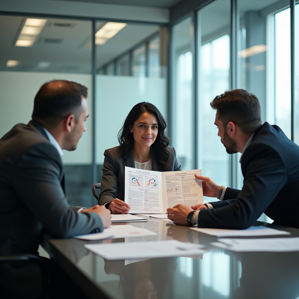 Fiscalent specialist consulting with construction company leadership team